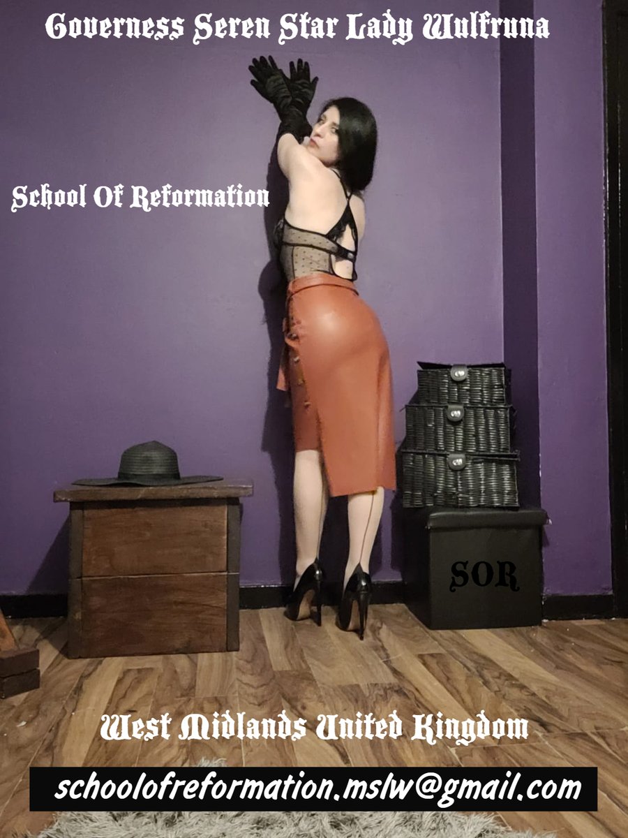 𝕲𝖔𝖛𝖊𝖗𝖓𝖊𝖘𝖘 𝕸𝖎𝖘𝖘 𝕾𝖙𝖆𝖗 𝕷𝖆𝖉𝖞 𝖂𝖚𝖑𝖋𝖗𝖚𝖓𝖆 
SOR | School Of Reformation🗝️
Submit To Me Spring 2026 Serve &amp; Succeed In West Midlands United Kingdom, Confess Repent Reform Cleansed By The Rain Of My Cane🖤
Email For Spanks
schoolofreformation.mslw@gmail.com