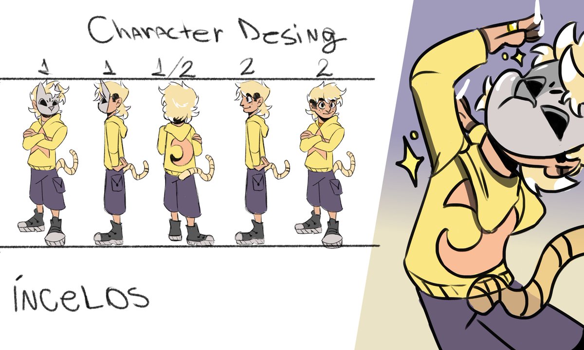 Mais um design para minha WebToon - Portador da mascara dos sonhos!