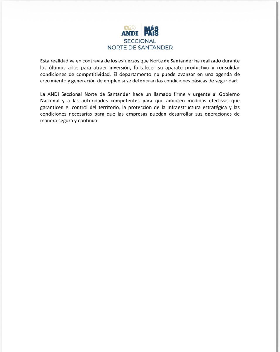 ANDI Norte de Santander tweet media