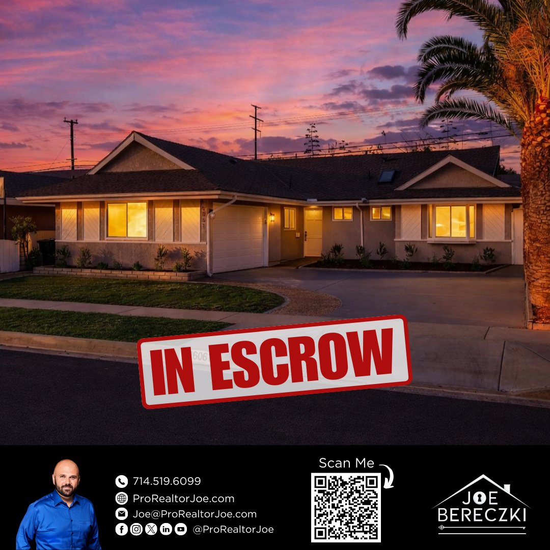 ProRealtorJoe's tweet image. 🔥 IN ESCROW! One lucky buyer snagged their home sweet home. Not surprised this one was special.

ProRealtorJoe.com

#ProRealtorJoe #JoeBereczki #JoetheCaliRealtor #whittier #lamirada #yorbalinda #lahabra #brea #fullerton #placentia #anaheim #anaheimhills #buenapark #la #oc