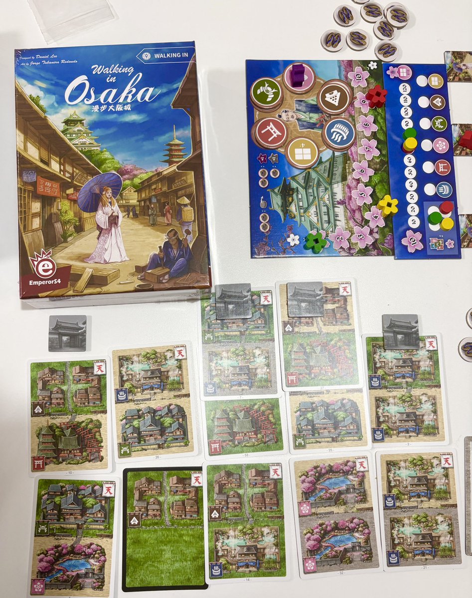 Walking in Osaka 今回の舞台は大阪ー！大阪城が描かれたボードが