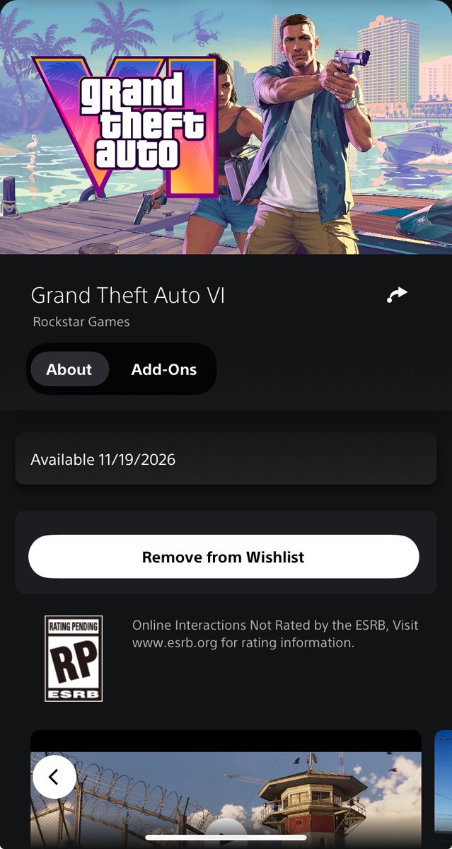 TDK__23's tweet photo. @GTASixInfo Yeah don’t think that site is real, PS app still say November this year https://t.co/TdAlBEM4xh