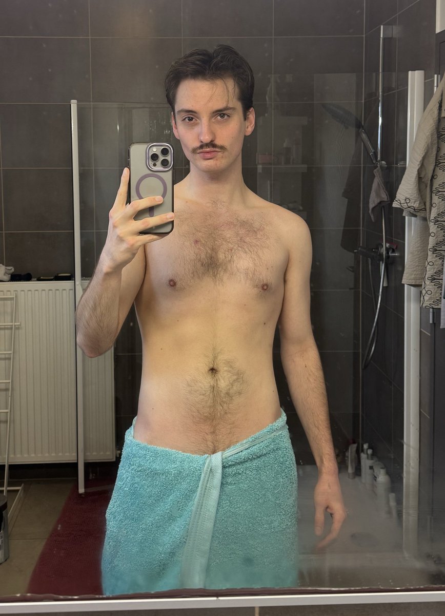 I was in the shower… but then I got out!