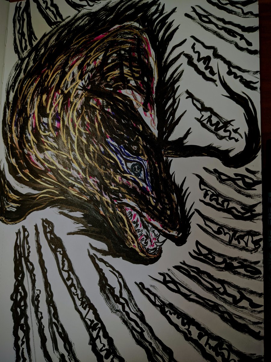 mucrow777's tweet photo. One-Shot Challenge! 30 mins, no eraser, no rough sketch. I captured a soul-striking moment in a single rush.
​Instead of chasing the light, I embrace the darkness. Free and elegant.
​#drawing #illustration #one_shot #handdrawn #animal https://t.co/TM5aHxkm7O