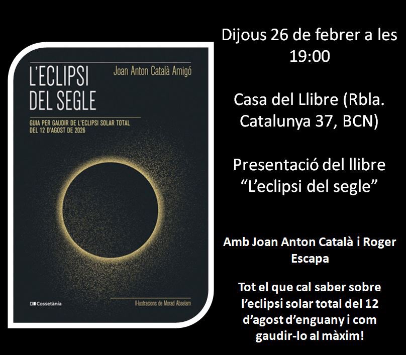 Ja tenim aquí la segona edició!
Moltes gràcies a tot@s!
Ahhh… avui dijous presentaré el llibre, acompanyat per <a href="/rogerescapa/">Roger Escapa</a>, a les 19:00 a la Casa del Llibre de Rambla Catalunya de BCN.
Us hi esperem!
<a href="/Cossetania/">Cossetània Edicions</a>