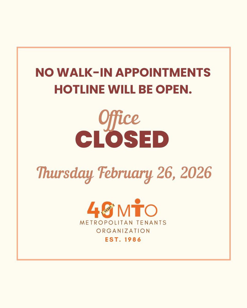 Metropolitan Tenants Organization tweet media