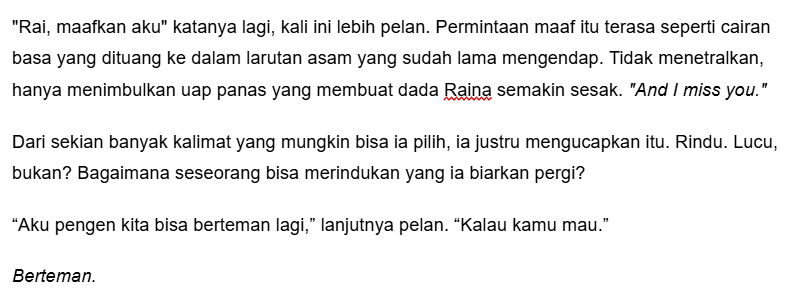 Tebak siapa yang jadi juga nulis yang manis-manis galau? Aku HEHEHE