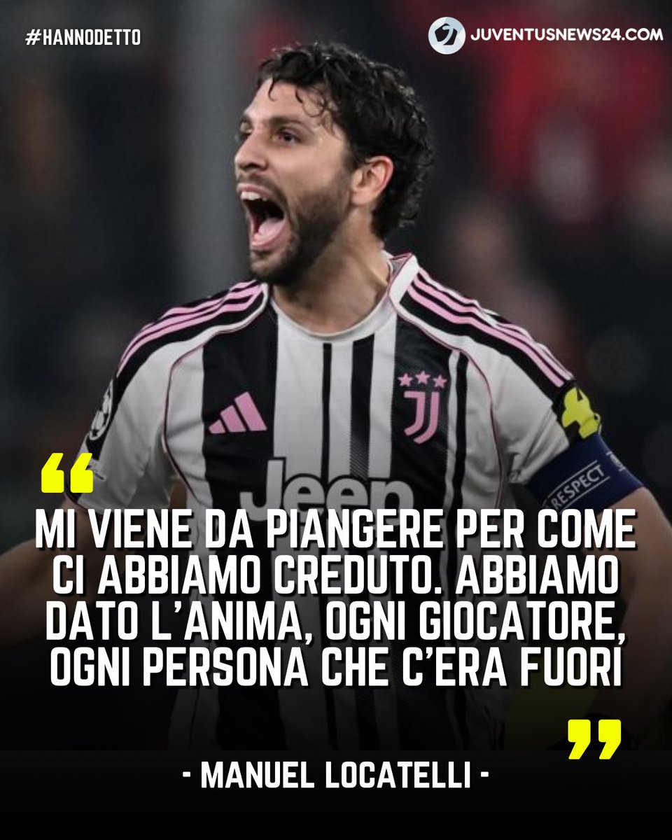 🫶🏻 Manuel #Locatelli, capitano della #Juventus, ha parlato a Prime Video dopo #JuveGalatasaray

LEGGI LA NOTIZIA SU JUVENTUSNEWS24.COM 📲 
Le sue parole nel primo commento 🧐