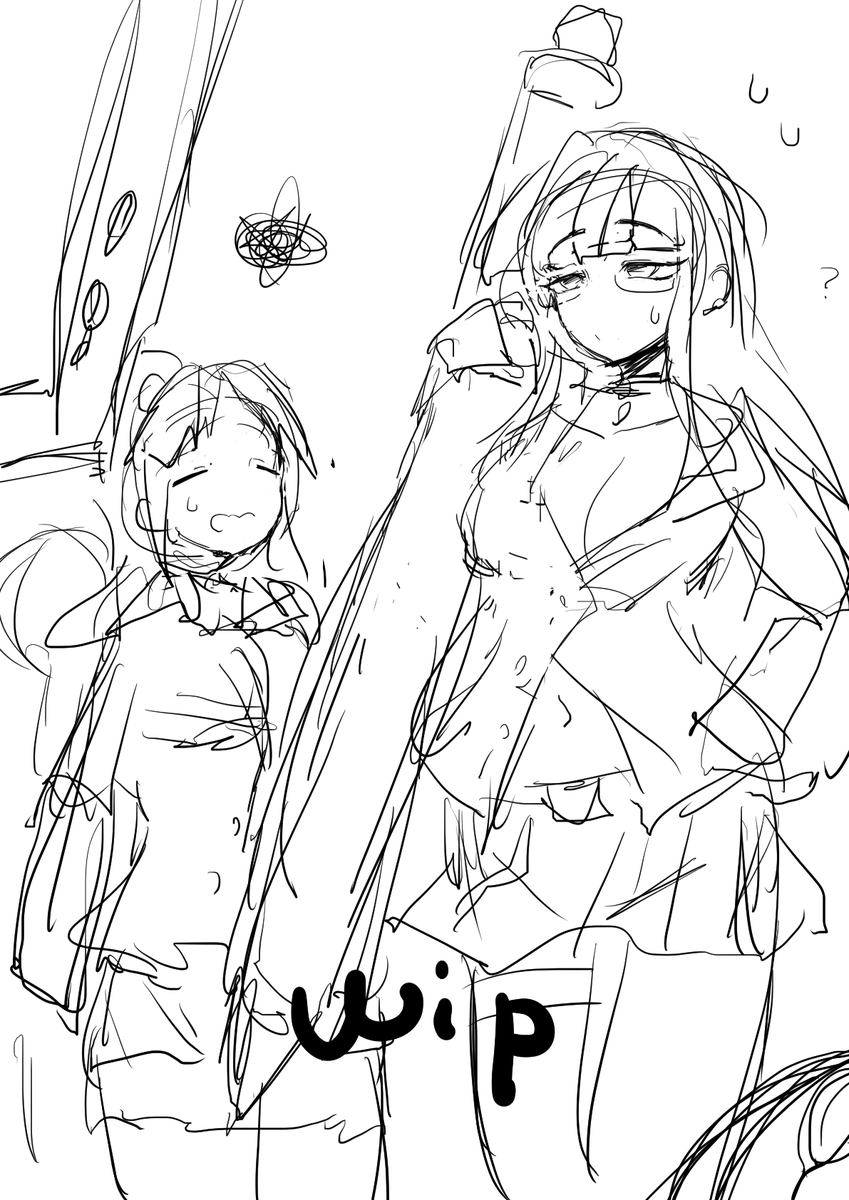 そして次のskebへ…
モノクロ漫画形式だから時間をかけずにおおめにかけたらいいなって。
まぁ人物が多いからトントンでもあるんだが 