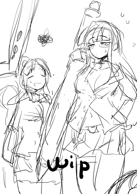 そして次のskebへ…
モノクロ漫画形式だから時間をかけずにおおめにかけたらいいなって。
まぁ人物が多いからトントンでもあるんだが 