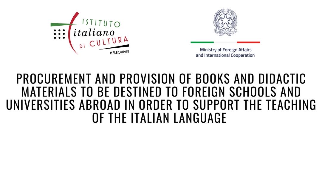 iicmelb's tweet photo. The Italian Cultural Institute of Melbourne is pleased to share that from now on until March 23rd, 2026 it is possible for legally recognized foreign schools and universities abroad to apply.

More information: https://t.co/b5GaMBFdRB https://t.co/QOLyfaerMp