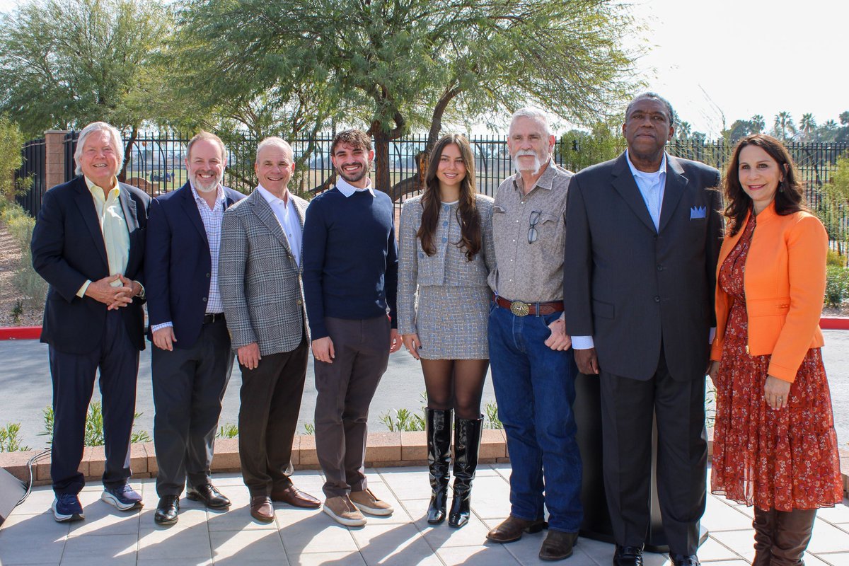CommishTick's tweet photo. Today I joined partners for the grand opening of Sunhaven, a 50-unit permanent supportive housing community in District E near Nellis &amp; Charleston.

The first of its kind in @ClarkCountyNV this public-private partnership creates stability, dignity, &amp; real pathways home. https://t.co/4Olez9RLD1