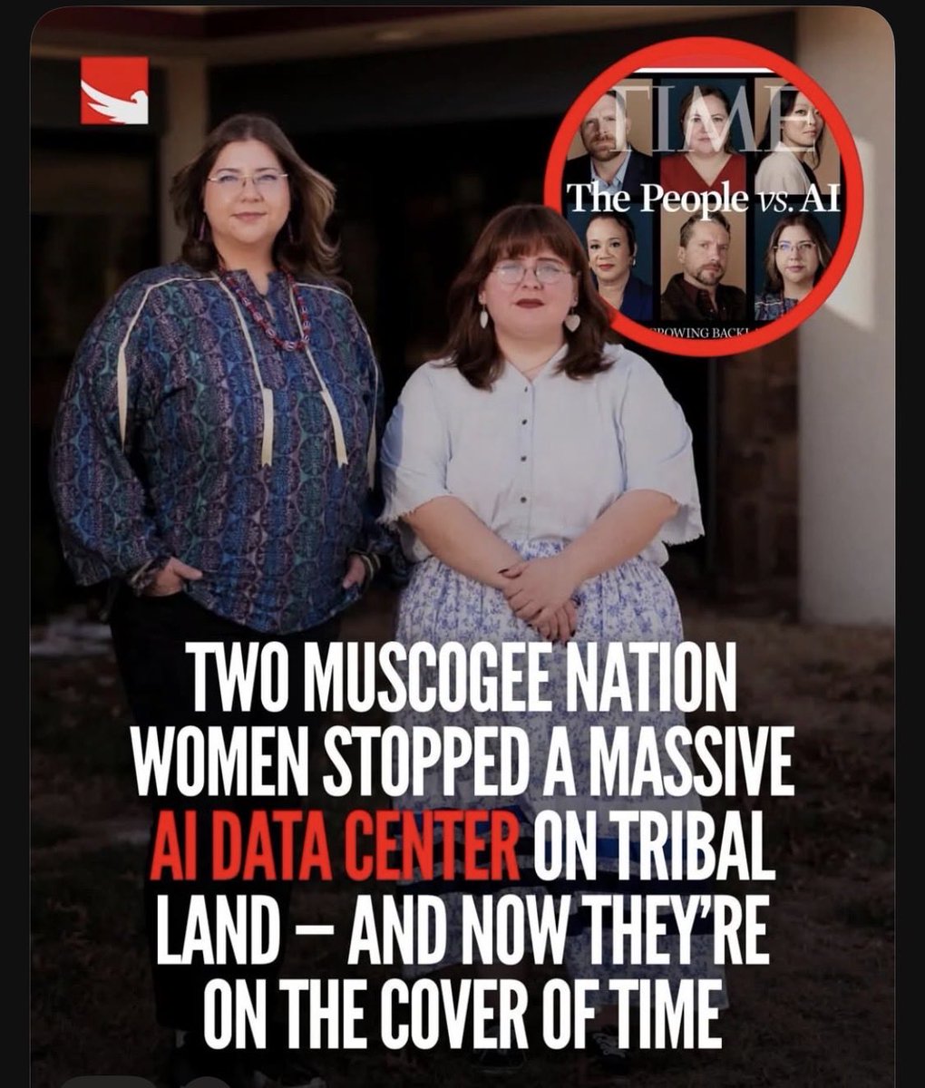 Give these ladies a hand.

No toxic AI data centers on tribal land.