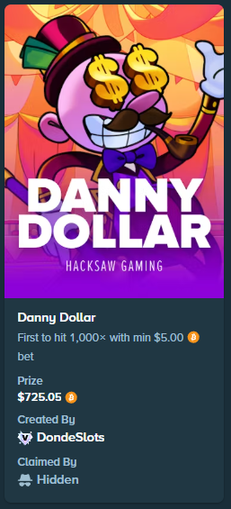🚨 User Just Hit $1,000 Challenge on Danny Dollar! 

👉800+ Active Challenges On Slots &amp; Originals 
👉$400,000+ Waiting To Be Claimed

🔥 DONDEBONUSES $250 GIVEAWAY 🔥

1. RT + FOLLOW + TAG 2 FRIENDS
2. Sign Up With Code 'Donde' On Stake! 📎stake.com/?c=789720c85d
3. SUB + LIKE +