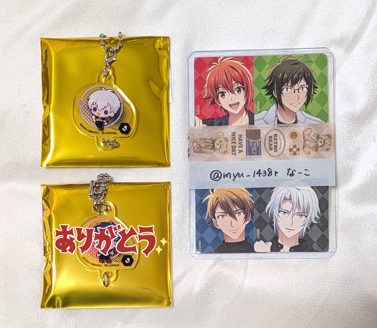 【交換/譲渡】アイドリッシュセブン アイナナ サッカーコラボ Jリーグ 連結アクリルチャーム BLACK 

譲：壮五
求：大和 or 楽 or 龍之介
         定価＋送料

＊郵送のみ
検索からもお気軽にお声掛けください🌸