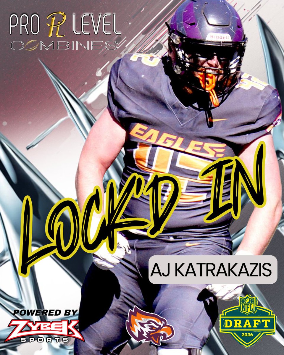 PLCombines's tweet photo. AJ KATRAKAZIS is LOCK'D IN 🔐 for the 2026 @PLCombines in Rochester NY

AJ is a 5'11" & 255lb DL from @PostUniversity

IG: @akatrakazis16
X: @AKatrakazis57

🎥 https://t.co/4gt2F8ypFz

YOU'RE ON THE CLOCK ⏰️ 
https://t.co/2AIN8eO3WN

#NFL #CFL #UFL #ArenaFootball #proday