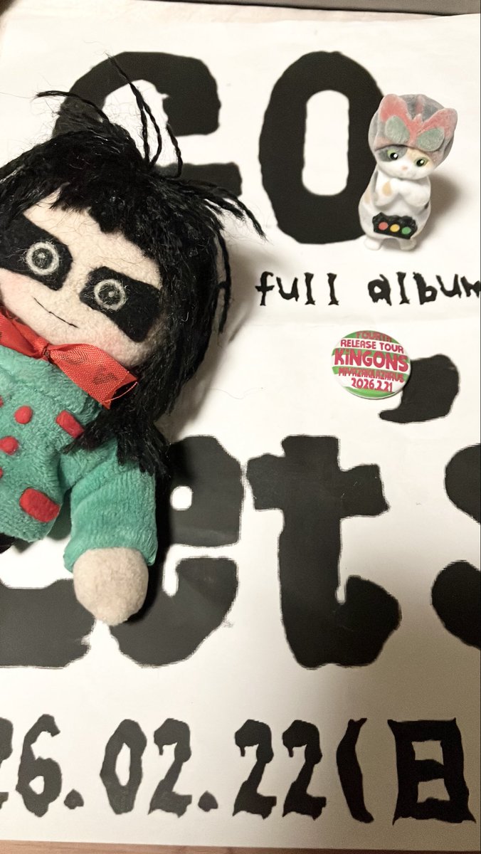 2026.2.21-22(土日) "KiNGONS 4th full album 『FOURTH』release tour"
宮崎LAZARUS⑲鹿児島SPEED KING⑳
第一線で活躍するバンドを一度に体験できる最高のツアーだったな。
仲間感あふれる雰囲気も地元のバンドとの関わりをすごく大切にしてるとこも全部最高！
缶バッジいつもありがとうございます💕