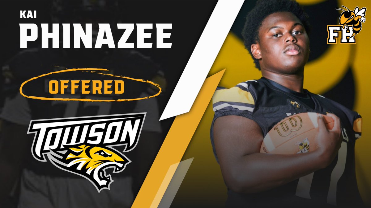 CoachDeese's tweet image. Congrats to @Kai_Phinazee on his D1 Offer from Towson University! As terrific a person as he is a student-athlete. @ForestHillsFBNC keeps sending ballers to the next level! #WhynotUS @Towson_FB @pepman704 @langstonwertzjr @UCPSNCAthletics @PeteShinnick @DarianDulin @LevernBelin
