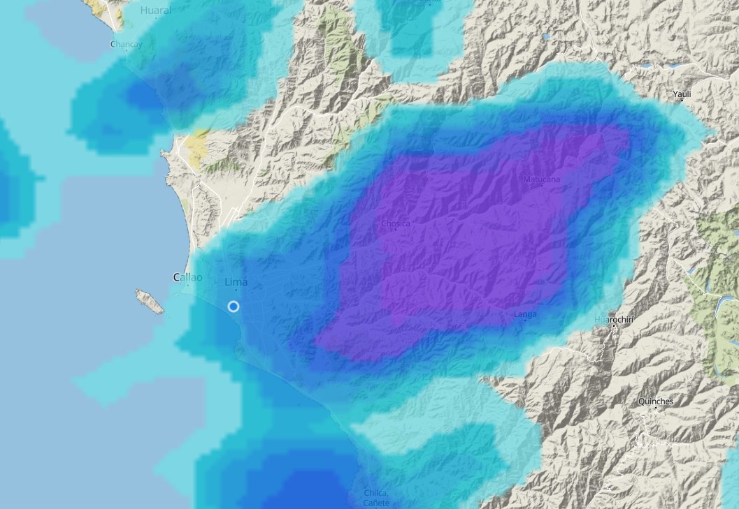 Preocupa muchísimo este sistema de lluvia muy fuerte que está sobre las cuencas de los ríos Rímac y Lurin. 
Además de aumentar el caudal de los ríos, existe la posibilidad de la activación de varias quebradas.
Especial preocupación en las quebradas que van a Punta Hermosa, Punta