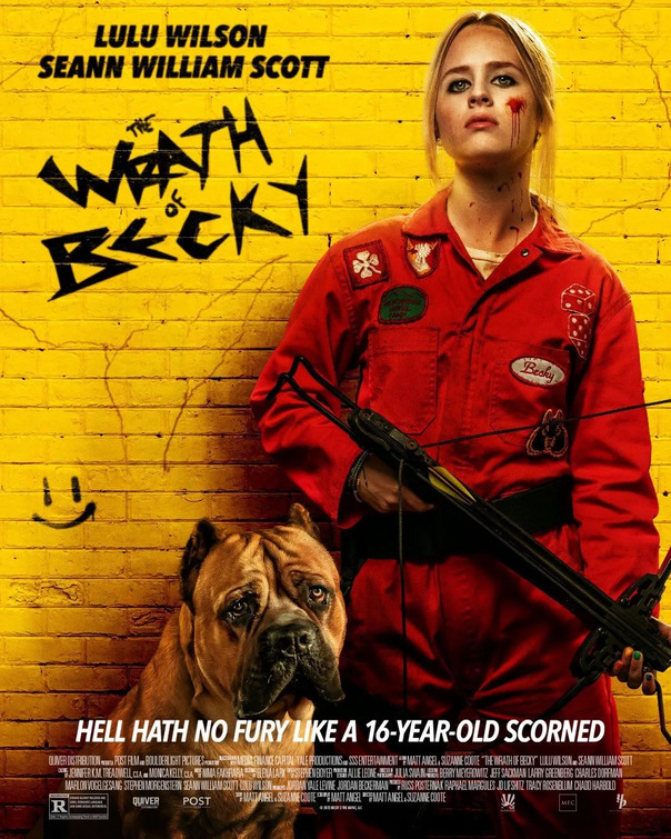 TheEricGoldman's tweet photo. The announcement of the third Becky movie is making me encourage you all to watch this series of movies in which a teenage girl hunts and kills violent Neo-Nazis who've done her wrong (played by the likes of Kevin James, Seann William Scott and, in Part 3, Neil Patrick Harris) https://t.co/mCCLUgKPsn