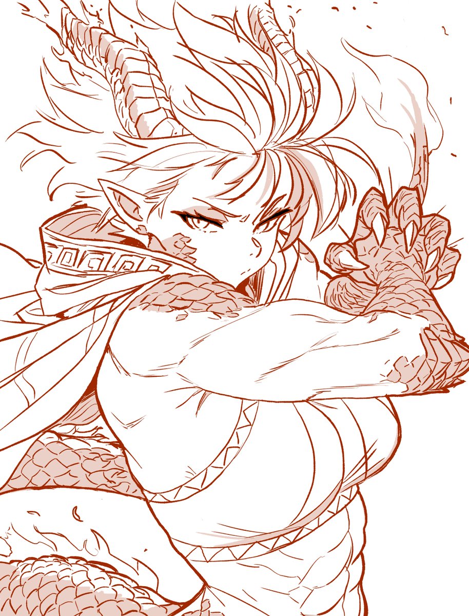 Ready to get  mashed into paste?

Reupload, corrected a small error :>

#oc #illustration #dragongirl #monstergirls #art #animeartist