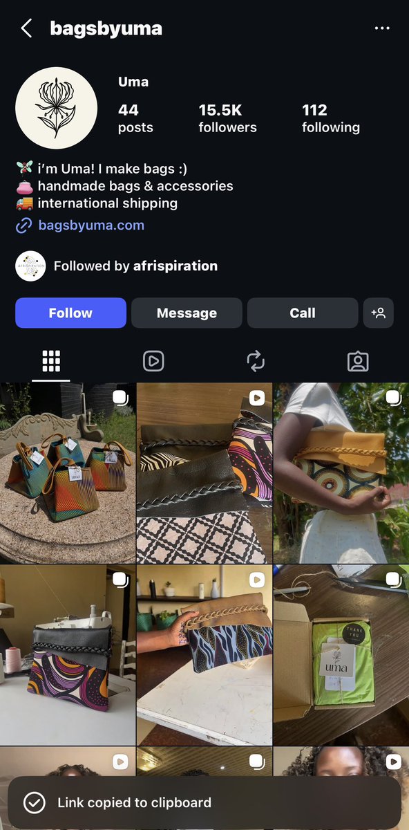 Contact her on IG to patronize her business 

instagram.com/bagsbyuma?igsh…