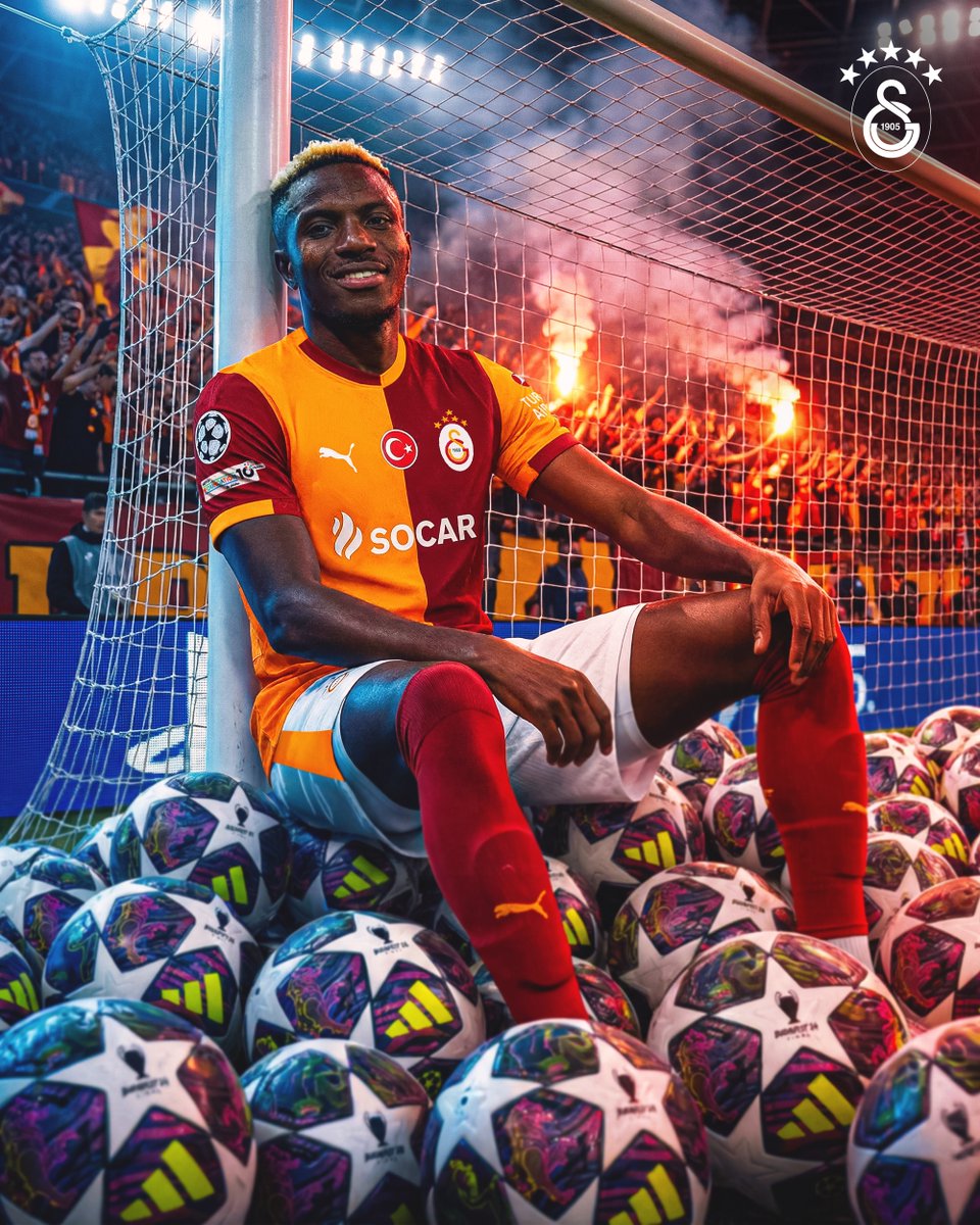 👑 Victor Osimhen attığı 13 golle, Galatasaray formasıyla Avrupa kupalarındaki en golcü yabancı futbolcu oldu. ⚽️