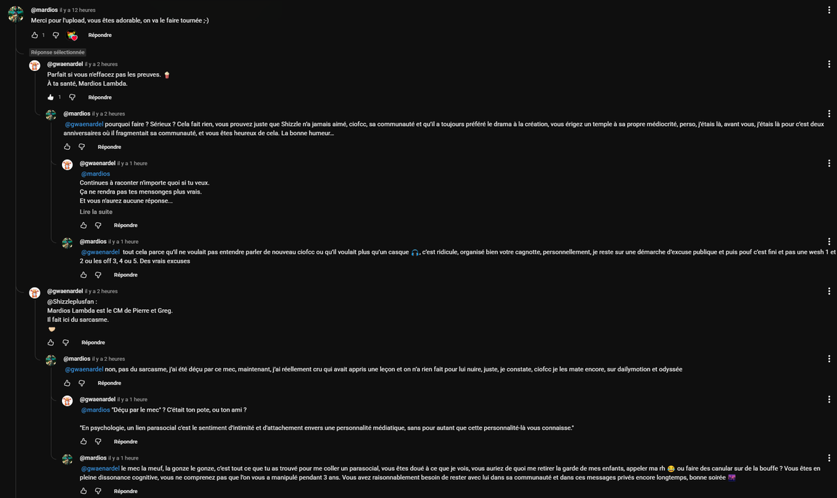 Comme on me dit que je fais dans le parasocial, je vais programmer du shizzle tout les soirs 1h

ce soir, c'est dotwav