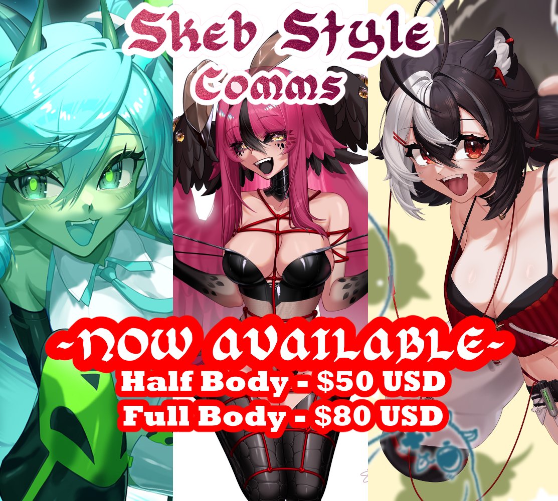 Have you ever wanted to get one of my Illustrations but couldn't afford the custom price, well Tata
Starting March 1st I'm opening skeb style comms! 

🔽Join the Ping list🔽
vgen.co/corina_vizi
#VGenComms #VGenArtist #Commission