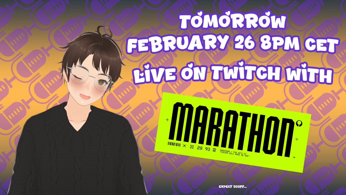 Tomorrow I am going to stream over on twitch starting at 8pm CET (2pm ET | 11am PT) playing the server slam for Bungie's upcoming game Marathon I hope to see you there! 💖✨
twitch.tv/raconteuraudios