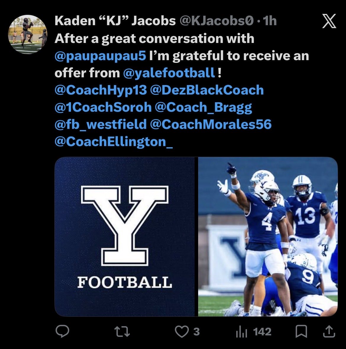 Kaden “KJ” Jacobs tweet media