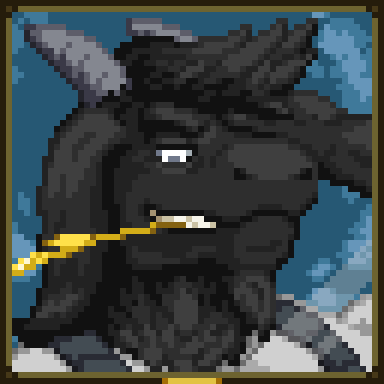 Degranon's tweet photo. "Are ya buyin', or are ya starin'?"

Based on the Full art commission by Vod

#starbound #pixelart https://t.co/VYIDPapeVM