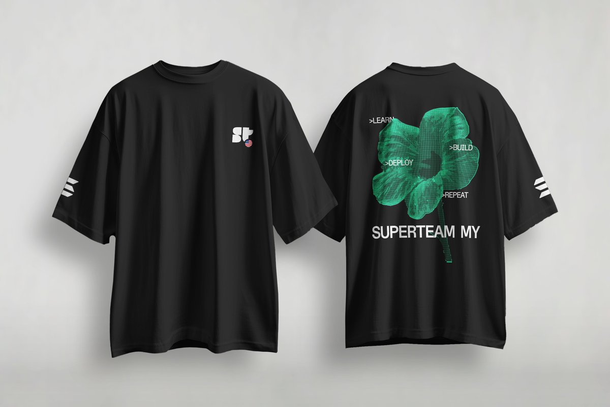 notbypriest's tweet photo. My submision for @SuperteamMY merch 

Inspired by Malaysia’s hibiscus and the Solana builder loop:
Learn → Build → Deploy → Repeat.

Designed for hackers, founders, and students wearable at Outposts, hackathons, or daily builder life.

#SuperteamMYMerch https://t.co/IL6i5LZcPu