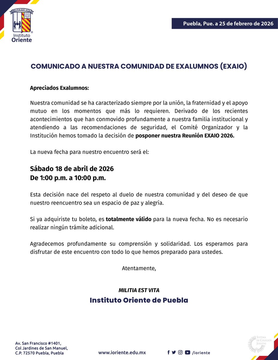 Instituto Oriente tweet media