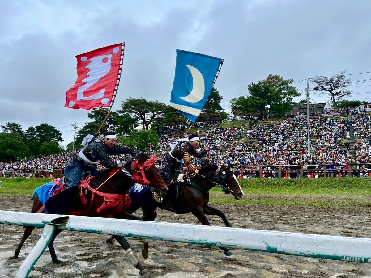 nomaoi_official's tweet photo. 野馬追観光客レベル1「流鏑馬やらないの？」

レベル10「甲冑競馬！神旗争奪戦！」

レベル50「祭場地行く前に行列を観る！いつ移動するかが腕の見せ所！」

レベル100「今年はどの騎馬会を追いかけようかなぁ」

レベル999「おはようございまーす。馬装と甲冑の着付け手伝いますね？」 https://t.co/auxTOF0k9q