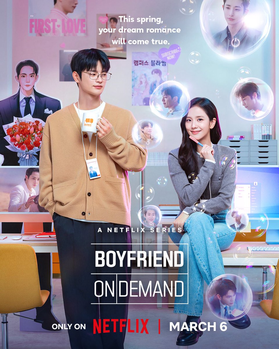 PopBase's tweet photo. New poster for ‘Boyfriend on Demand,’ premiering on Netflix on March 6th. https://t.co/xkrQjLB76x
