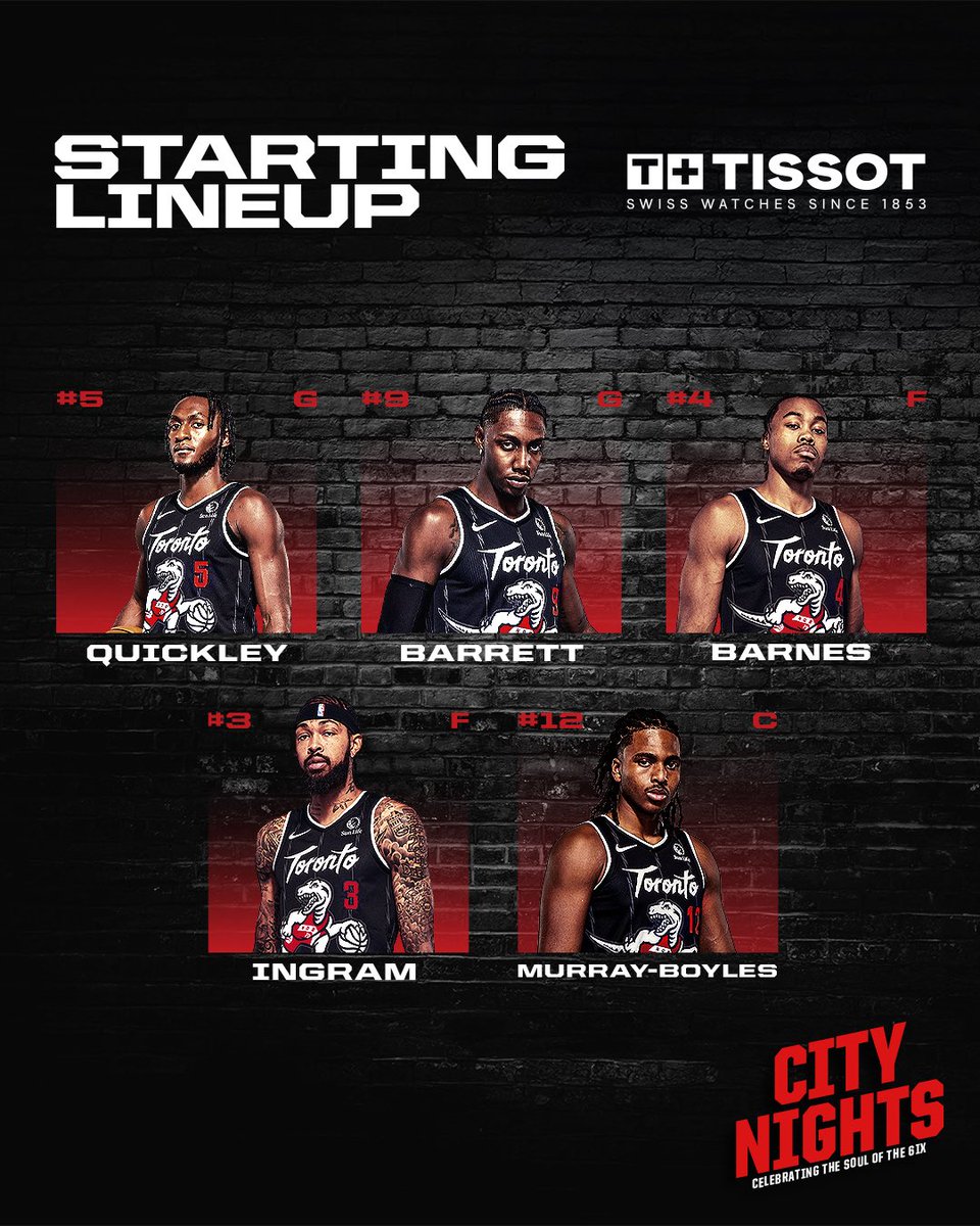 Starting 5️⃣
Presented by @TISSOT
