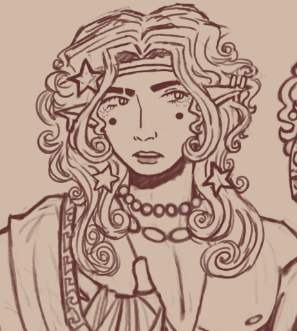 I'm really liking how this is turning out but I've been drawing for so long my back hurts now goodnight
