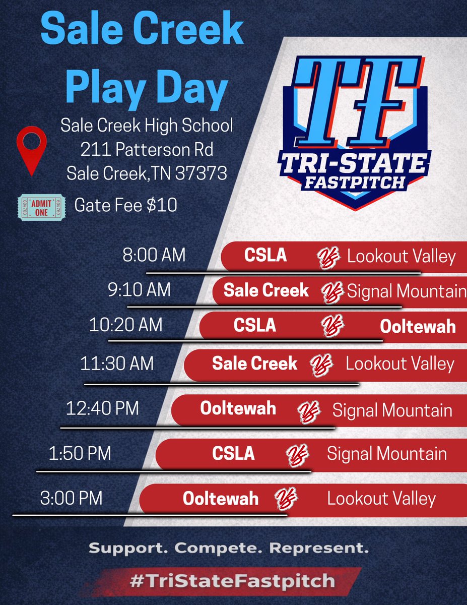 LReed2029's tweet photo. Sale Creek Play Day 👀

Ready to compete.
SS/Utility | 2029
#TriStateFastpitch https://t.co/9hofg3hpWB