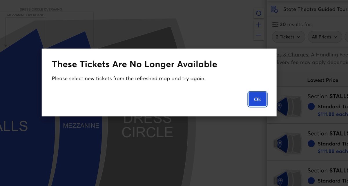 BingIsBackBaby's tweet image. Buying The Greg Davies presale on @Ticketmaster_AU was a nightmare...

These ticket agencies charge a fee and provide a shocking service to folks.

#Sydney #StateTheatre #NSWPol