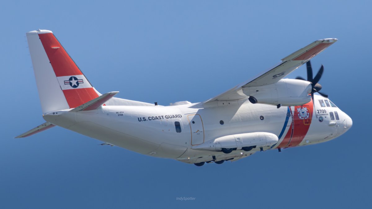 US Coast Guard 
C-27J Spartan
Reg: 2709
Working the pattern at Albert Whitted Airport, St. Petersburg, FL.