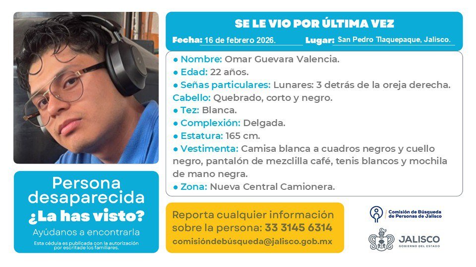 VMGlezR's tweet photo. Desaparece otro joven en la Nueva Central Camionera de #Tlaquepaque, #Jalisco. https://t.co/Yaj5CCnOeK