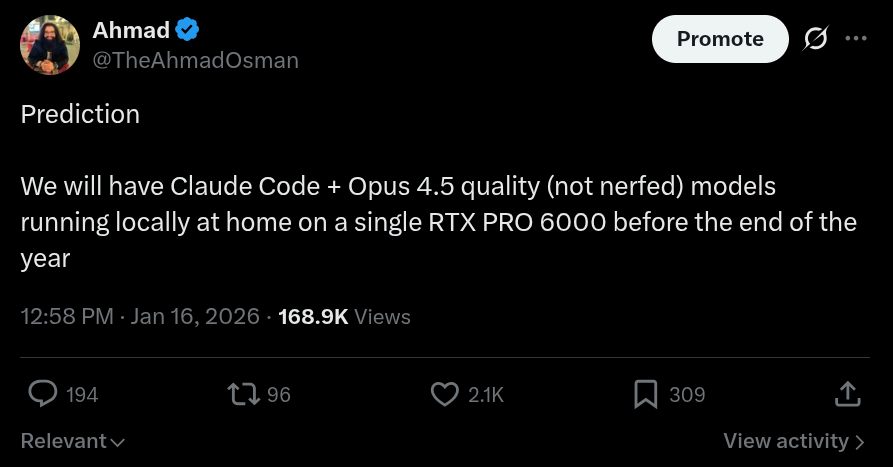 I am standing by this prediction BTW

Whoever wins this GPU giveaway I’m about to announce is going to have an absolute blast