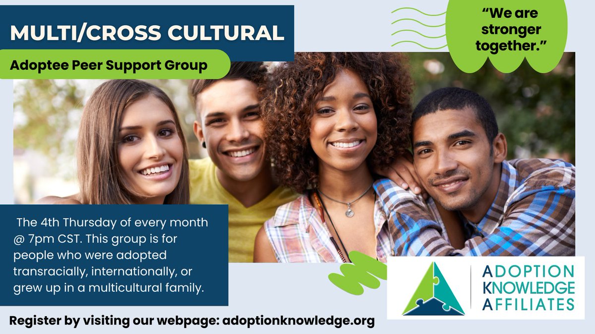 aka_tx's tweet photo. What happens when the language of love you learn isn't the one you were born into? 

Join Multi/Cross Cultural Adoptee Support (now open to ALL genders!) 

Feb 26, 7pm CST. 

Topic: Languages of Love &amp; Loss. Free, online. 

#AdopteeVoices #TransracialAdoptee #adopted https://t.co/HQ1abqUmBl