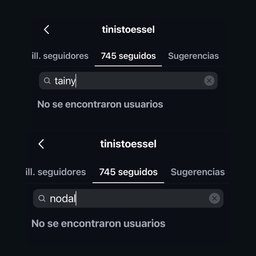 badgyaItom's tweet photo. En apoyo a Cazzu, TINI deja de seguir a Rauw Alejandro, Jhayco, Christian Nodal y Tainy en Instagram https://t.co/coEpSHa6p4