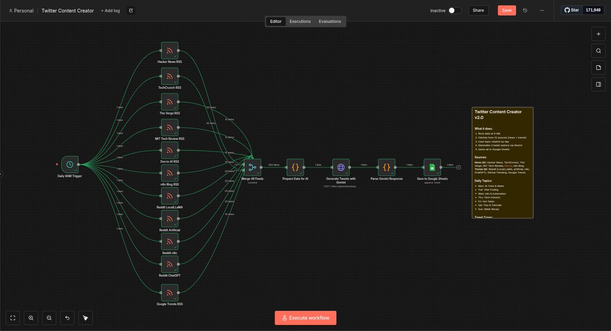maria_wats8492's tweet photo. This isn’t a flowchart.
It’s an AI factory.

Scrapes → Generates → Edits → Posts → Scales

•Grabbing data
•Scraping products
•Calling APIs
•Generating images
•Processing files
•Looping + scaling

Giving away the workflow free
Reply 'FLOW'

RT + Follow
Winners in 48 Hrs https://t.co/2kVX1eKFbn
