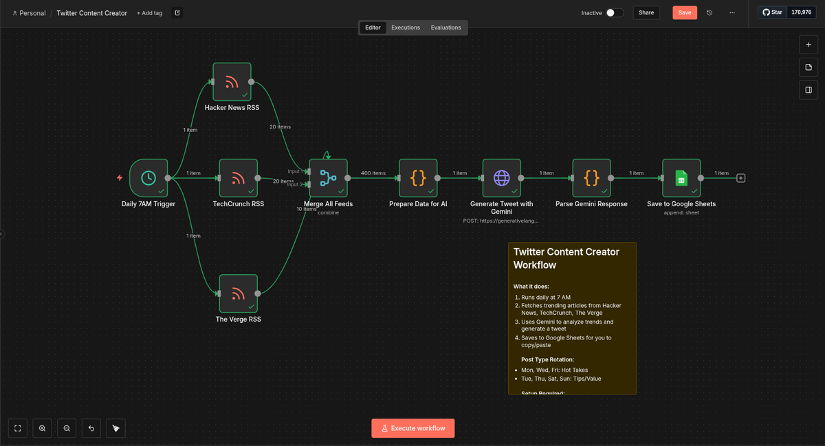 maria_wats8492's tweet photo. This isn’t a flowchart.
It’s an AI factory.

Scrapes → Generates → Edits → Posts → Scales

•Grabbing data
•Scraping products
•Calling APIs
•Generating images
•Processing files
•Looping + scaling

Giving away the workflow free
Reply 'FLOW'

RT + Follow
Winners in 48 Hrs https://t.co/2kVX1eKFbn