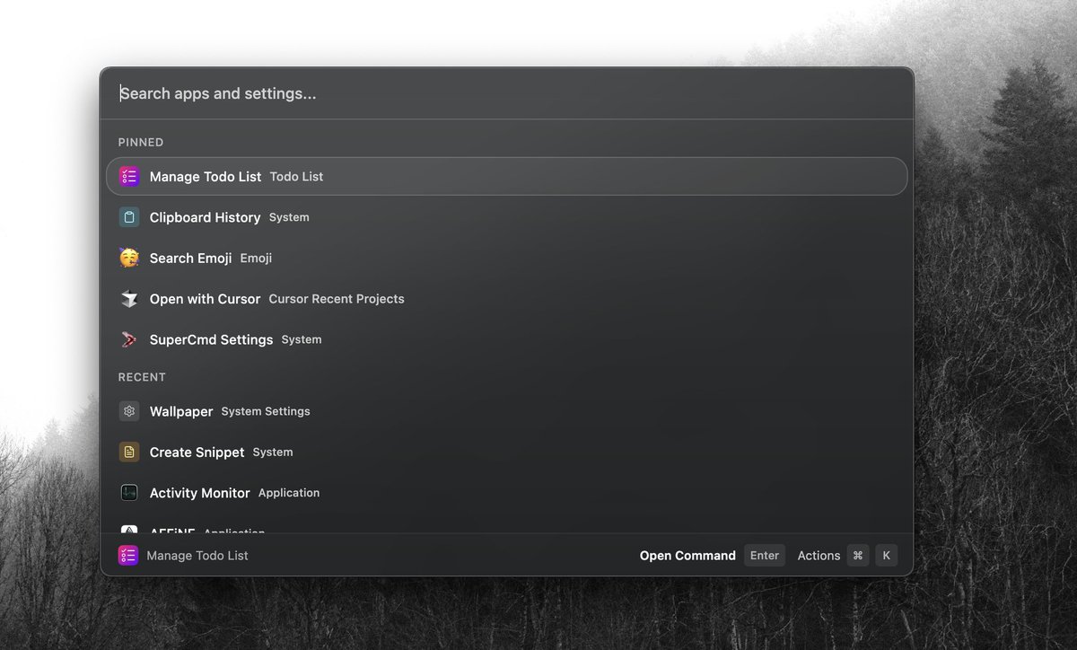 SuperCmd v1.0.5 is on live 🎉

Key updates:
- Window management: Resize, organize and move around windows with hotkeys
- Light and Glassy Theme to choose from
- Fuzzy search in launcher
- A whole bunch of Enhancements &amp; bug fixes 🐞

SuperCmd.sh