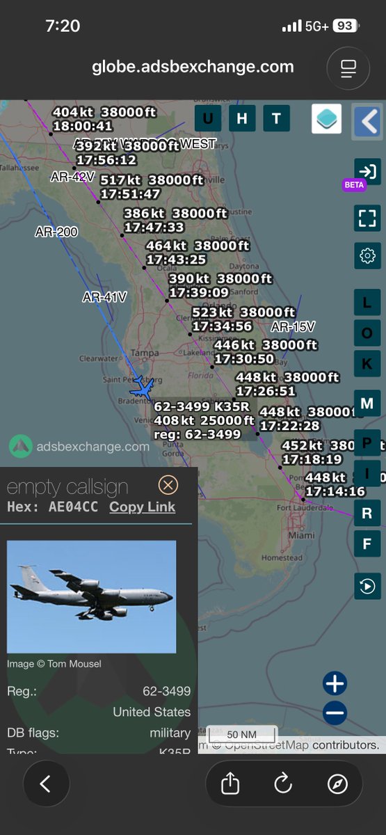 this guy is towing something big. not exactly sure what, too dark to tell but they were hooked up directly over head.