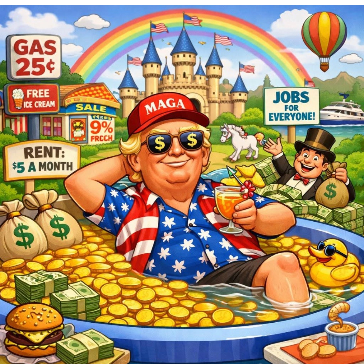 Trumps delusional world!